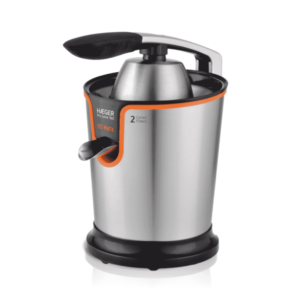 Espremedor de citrinos HAEGER Pro Juice – 160W em Inox