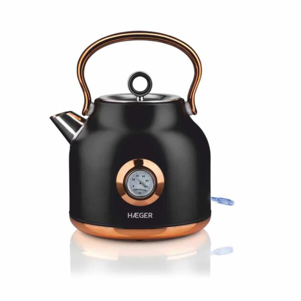 Jarro Elétrico HAEGER ART DECO BLACK – Em Inox 1,7L 2200W