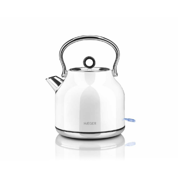 Jarro Elétrico HAEGER ART DECO WHITE – Em Inox 1,7L 2200W