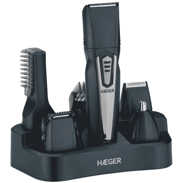Aparador de cabelo HAEGER TRIMMER 5 em 1 – Recarregável