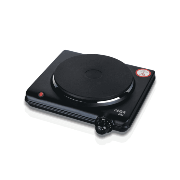 Placa elétrica HAEGER DISC – 1500W Preta