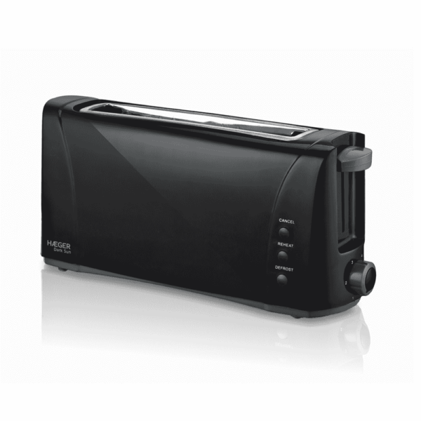Torradeira HAEGER DARK SUN – 1000W com abertura extra larga