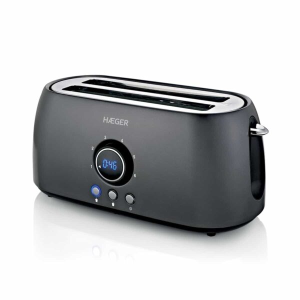 Torradeira HAEGER FUTURE PLUS – 1400W com contador de tempo eletrónico