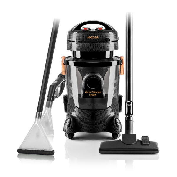 Máquina de Lavagem Multifunções HAEGER Aquaclean Pro – Lavagem de Carpetes e Estofos, Filtro de Água