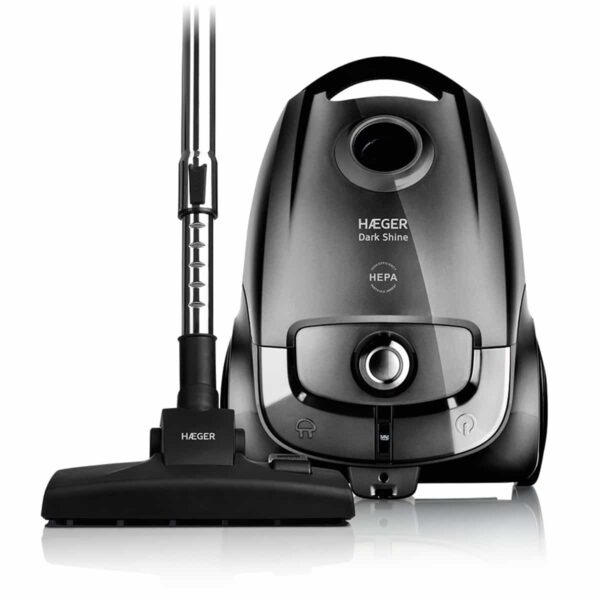 Aspirador silencioso com saco HAEGER DARK SHINE – 700 W